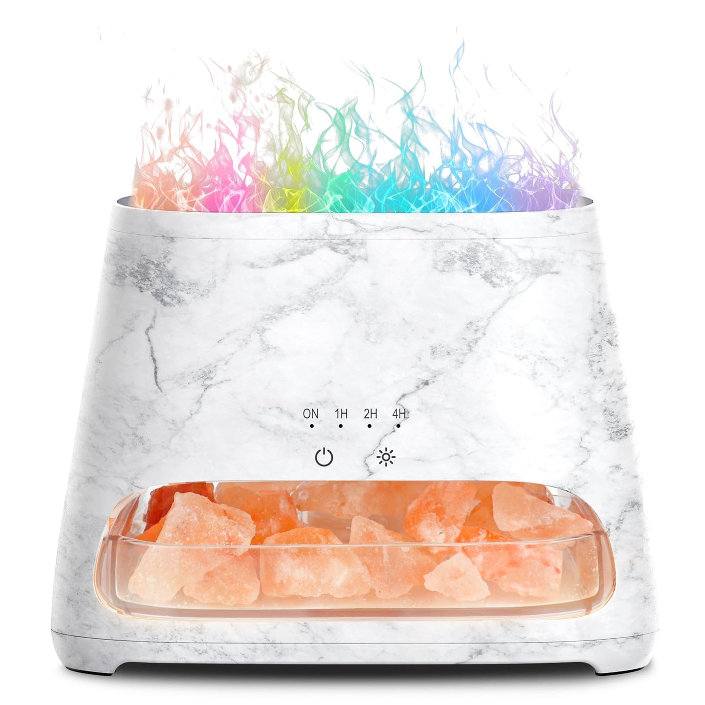 2-in-1 Aroma-Diffusor &amp; Salz-Serie Pakistan Light, Flammeneffekt für ätherische Öle, Luftbefeuchter mit 3 Helligkeitsstufen, 150 ml