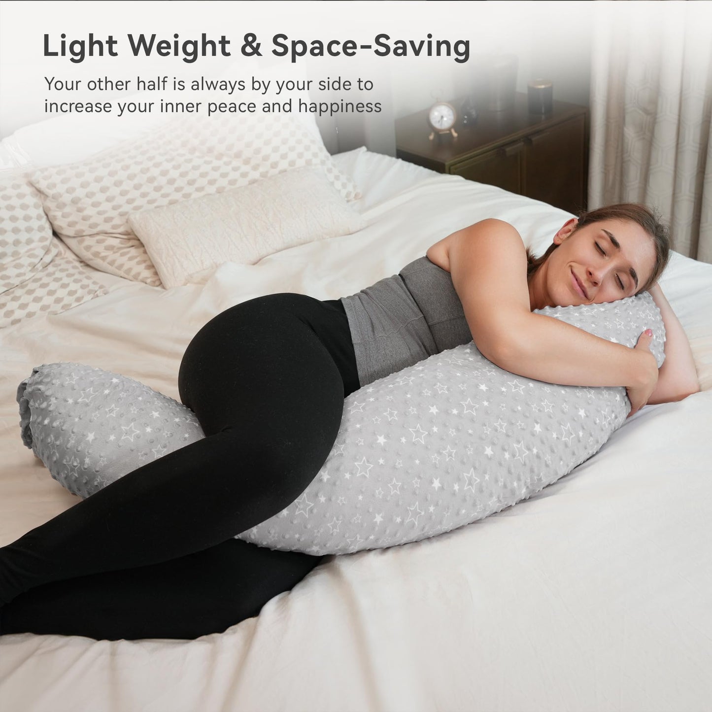 Stillkissen, vielseitiges Positionierungskissen in Übergröße, Schwangerschaftskissen für Babys und Erwachsene, Seitenschläferkissen mit waschbarem 