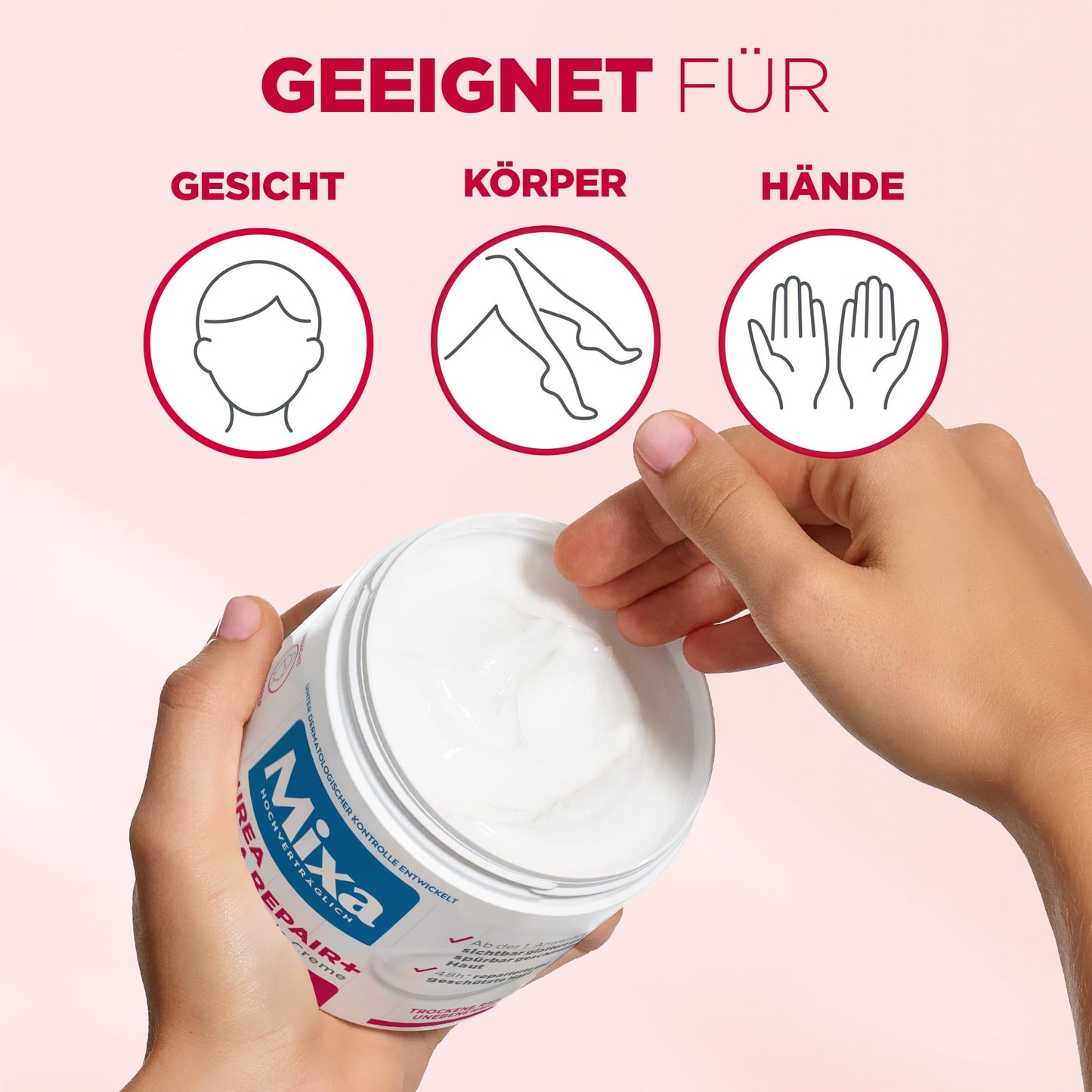 Hauterneuernde Creme mit Urea & Niacinamide, für trockene und raue Haut, repariert und glättet, für Hände und Gesicht