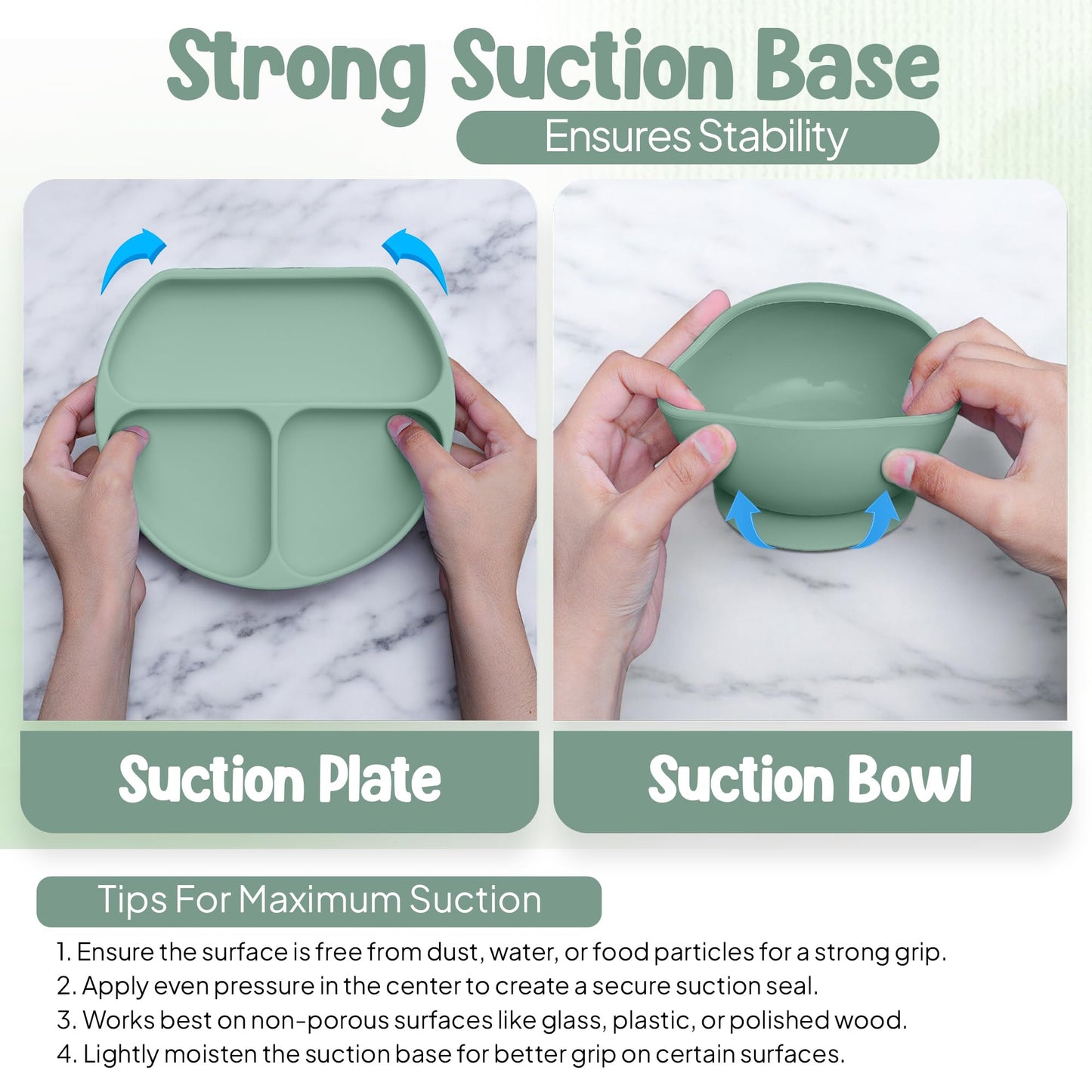 11-teiliges Babygeschirr-Set mit LED-Beleuchtung, Zubehör für Kleinkinder, Baby-Fütterungsset 