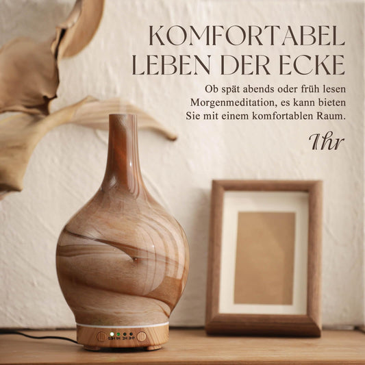 Aroma Diffuser Luftbefeuchter,150ml Luftbefeuchter Ultraschall Leise 7 farbwechselnde LEDs 