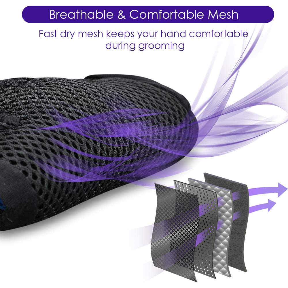 Tierpflegehandschuh, sanfte Entfilzungsbürste – effizienter Handschuh zur Tierhaarentfernung 