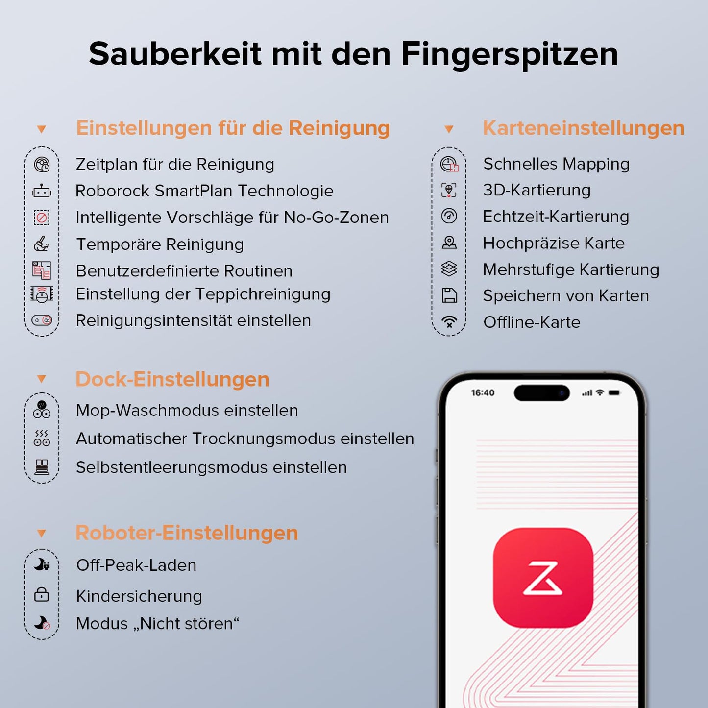 Aspirateur robot Roborock Qrevo Edge avec fonction serpillière, nettoyage des bords, serpillière chauffante, eau chaude à 75 °C 