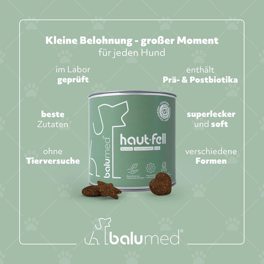 Snacks Haut+Fell für Hunde, NATÜRLICHE, SUPERLECKER 