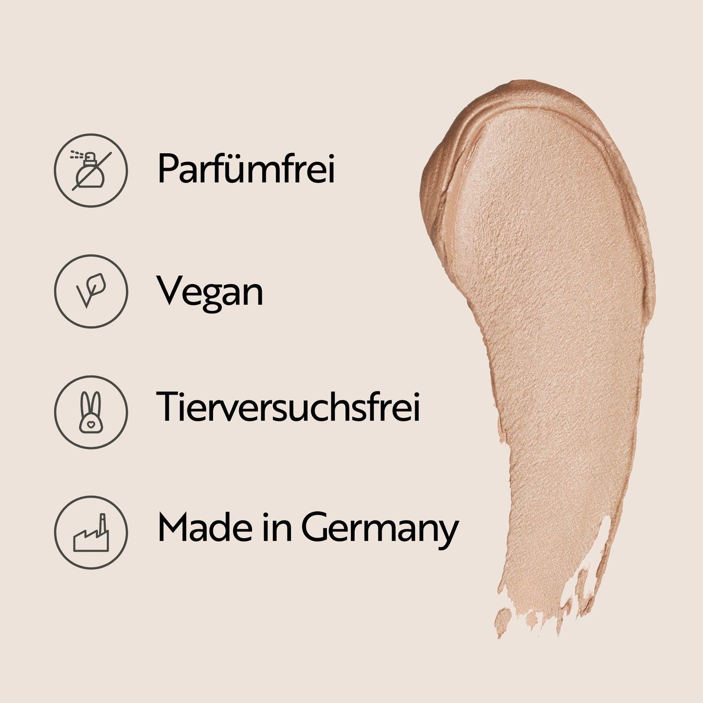 MAGIC FINISH Mousse Eyeshadow Love Note (8 ml) – Langanhaltender metallischer Lidschatten mit Glitzer-Effekt 