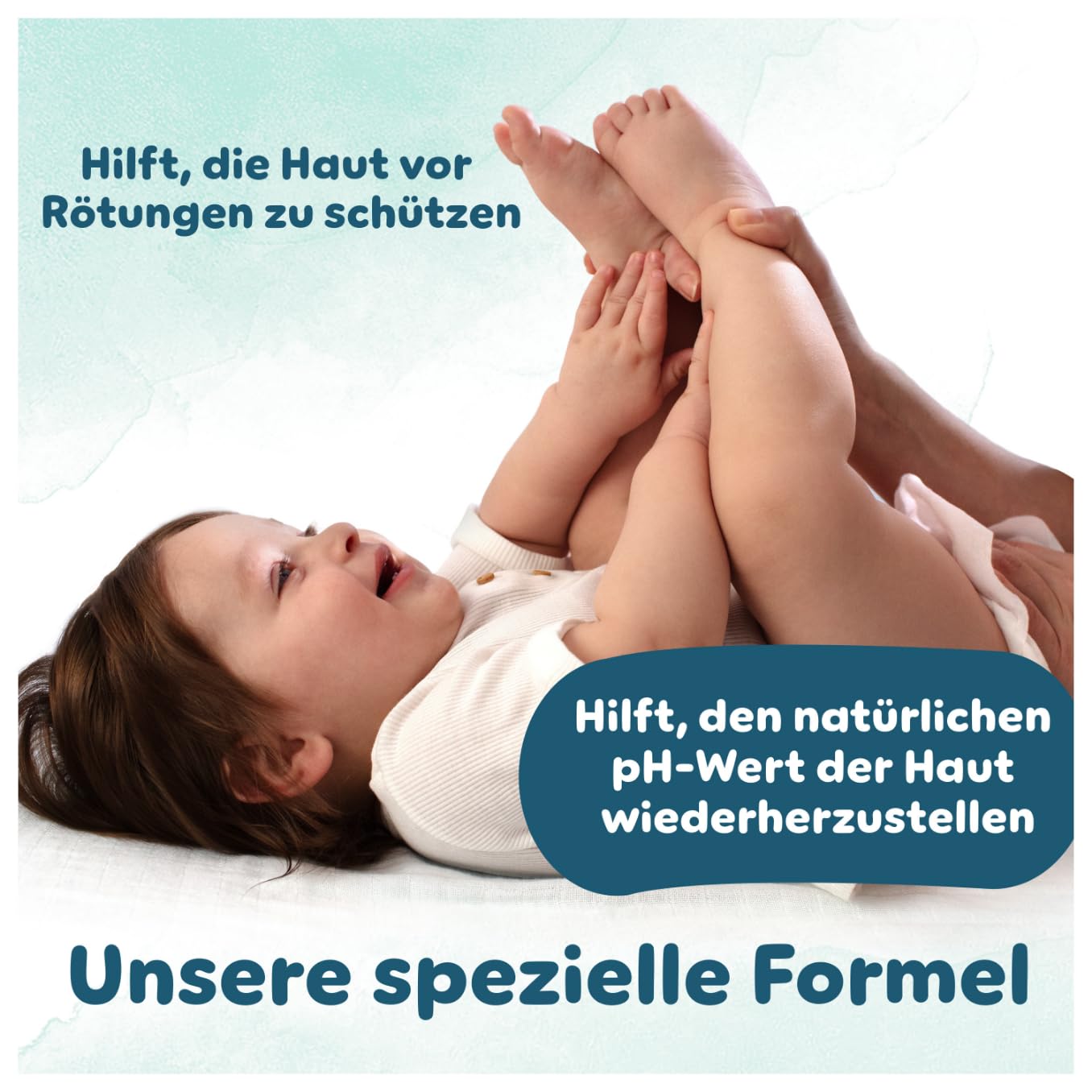 Pampers Harmonie Aqua Feuchttücher, den natürlichen pH-Wert der Haut wiederherzustellen, leichte Lotion mit 99% Wasser