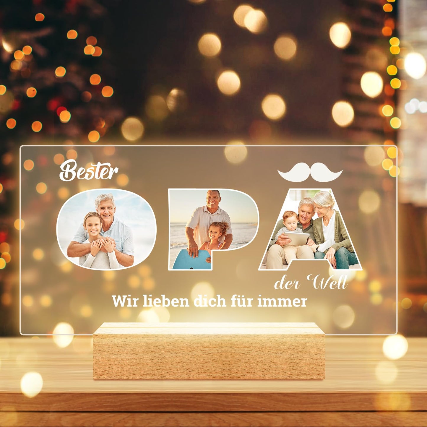 Cadeaux de Noël personnalisés pour femmes et hommes, cadre photo avec photo, cadeaux photo