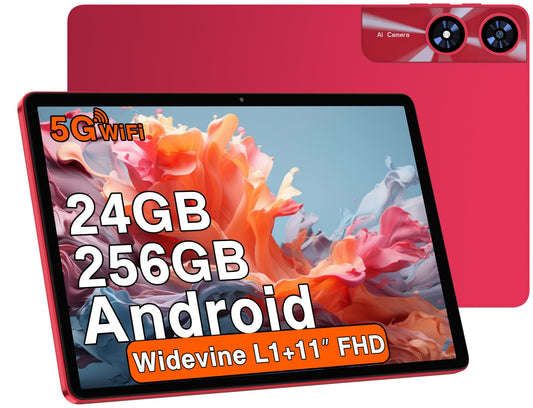 11-Zoll-Android-Tablet mit 24 GB RAM, 256 GB ROM, TF 1 TB, Octa-Core-Prozessor, GMS, 5G, WiFi 6 und Bluetooth 5.0 