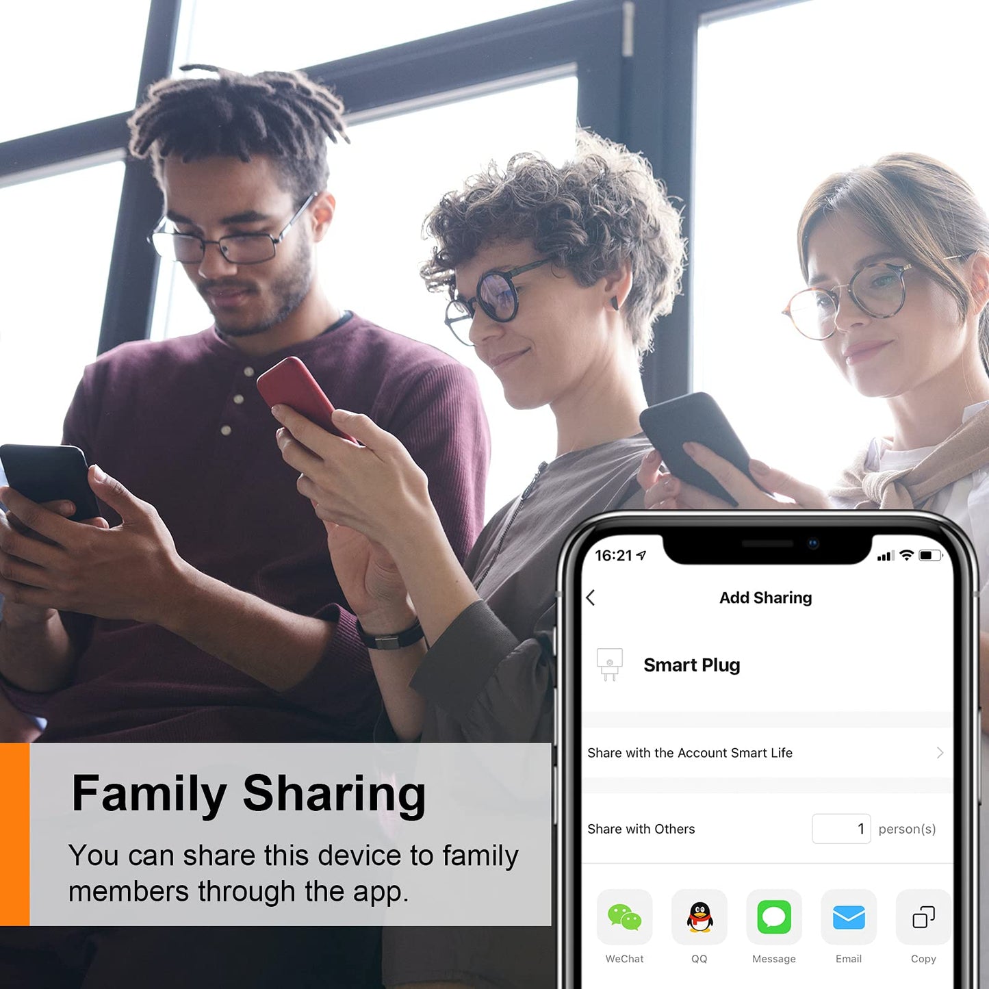 WLAN Smart Steckdose mit Strommessung 16A, Smart Home Steckdose kompatibel mit Alexa/Google Home, Stromverbrauchsmessung, Sprachsteuerung, App-Fernbedienung 