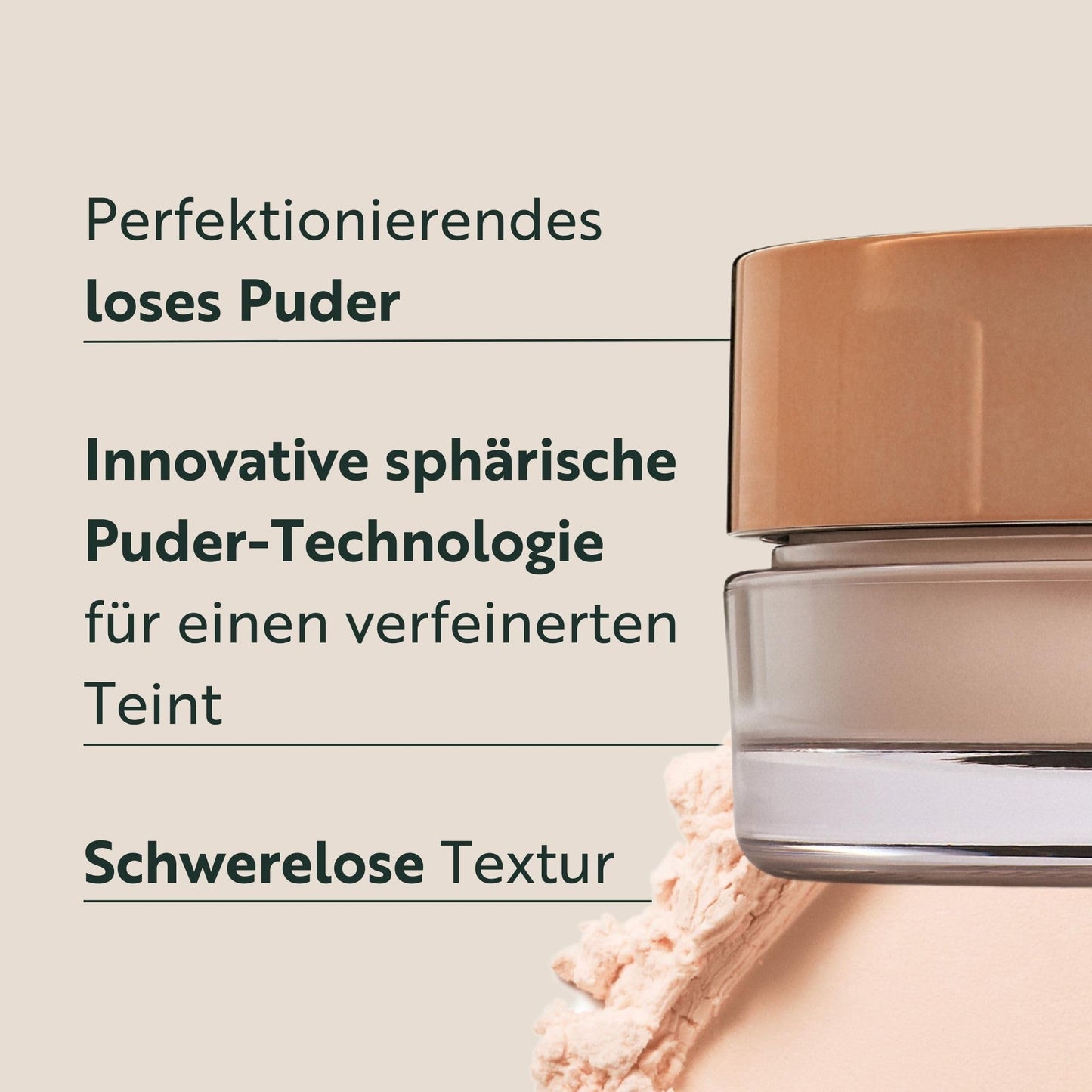 Magic Finish Setting Powder Final Touch Bare Skin (15g) – Perfektionierendes Puder für perfektes Make-up, mit Hyaluron 