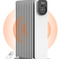 2300W 11 Rippen tragbarer Elektroheizer mit Drehknopfregelung und einstellbarem Thermostat, 3 Heizstufen, Kipp- und Überhitzungsschutz, ultraleicht im Büro &amp; Zuhause