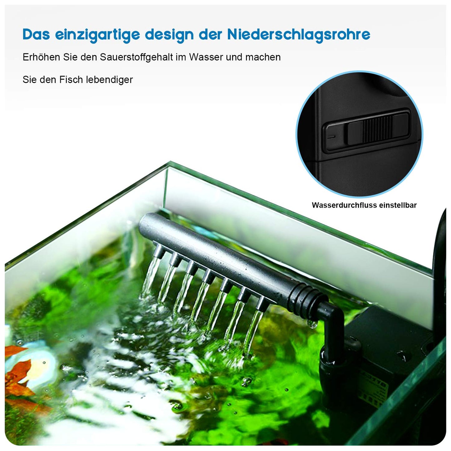 Aquariumpumpe Filterpumpe Aquarium Innenfilter Aquariumpumpe 300L/h 2Watt