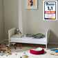 Kids Collective Babybett mitwachsend mit Matratze Kinderbett Gitterbett Beistellbett 60x120