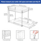 Puricon Unter Waschbecken Regal Spülschrank Organizer, 2 Etagen Standregal Küche Arbeitsplatte Regal Organizer 