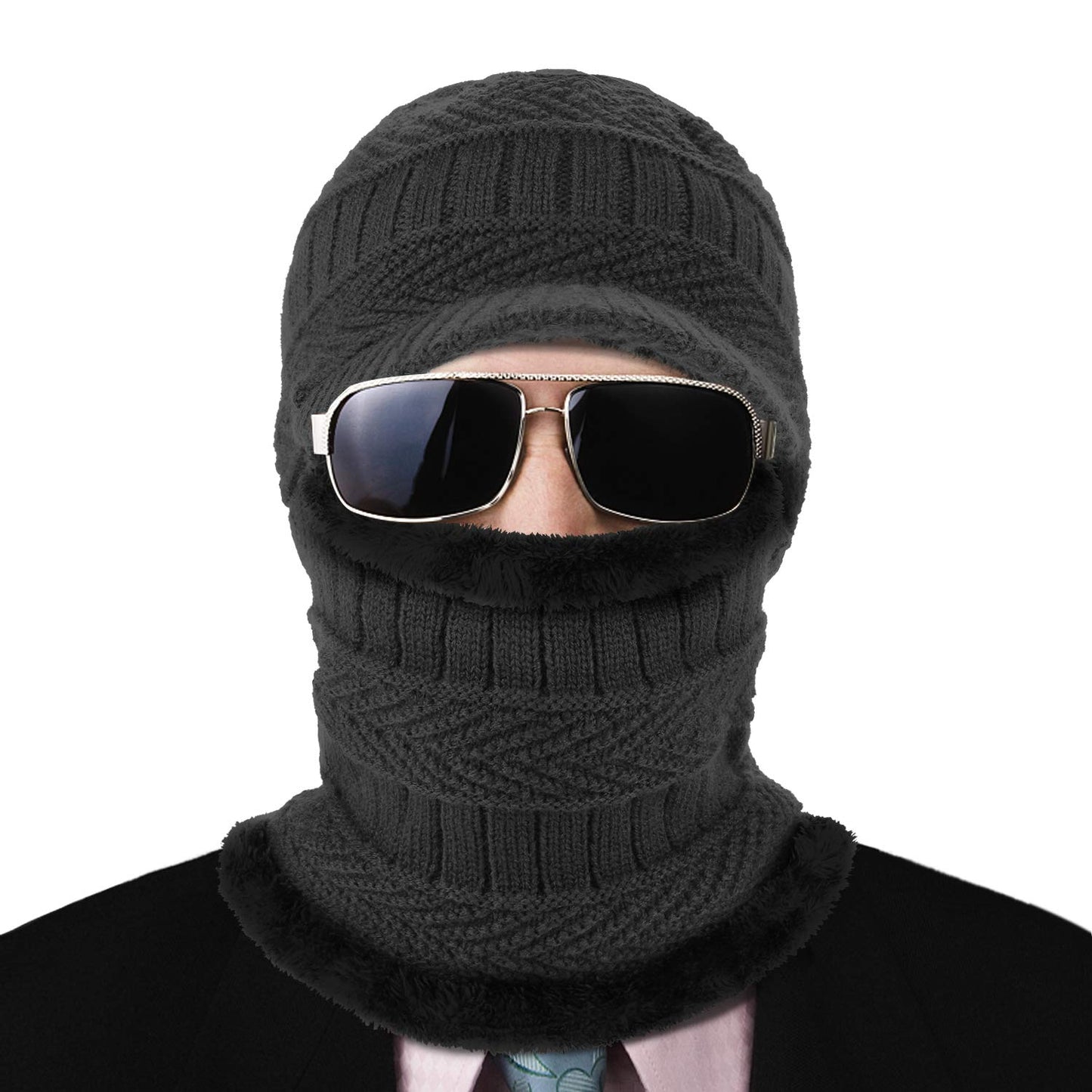 Sturmhaube aus Sturmhaube mit flexiblem Halswärmer, winddichter, Unisex-Wärmer-Gesichtsmaske 