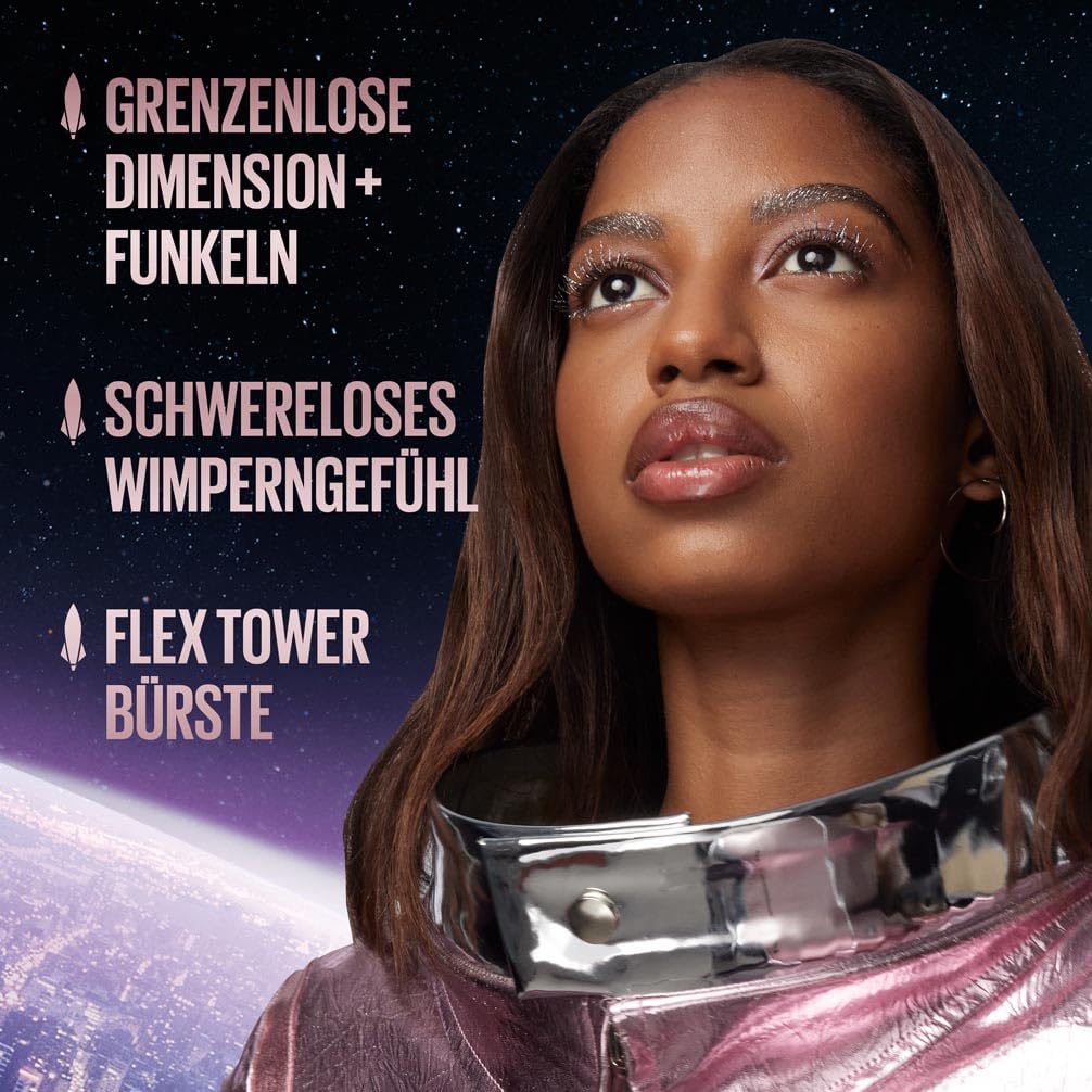 Maybelline New York Sky High Schwarze Wimperntusche für extrem lange Wimpern und Volumen, Sky High Mascara 