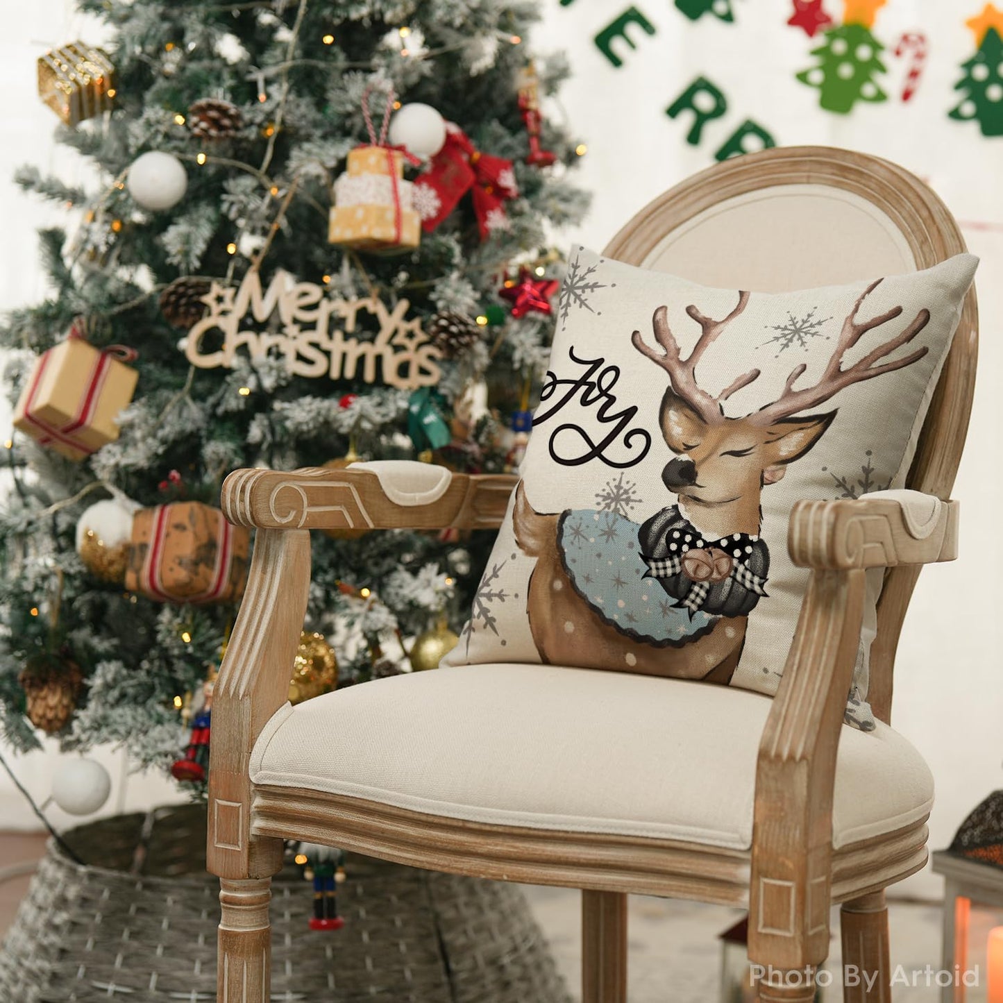 Cover Couch Wohnzimmer Außenbereich Deko,Weihnachten Kissenbezüge 