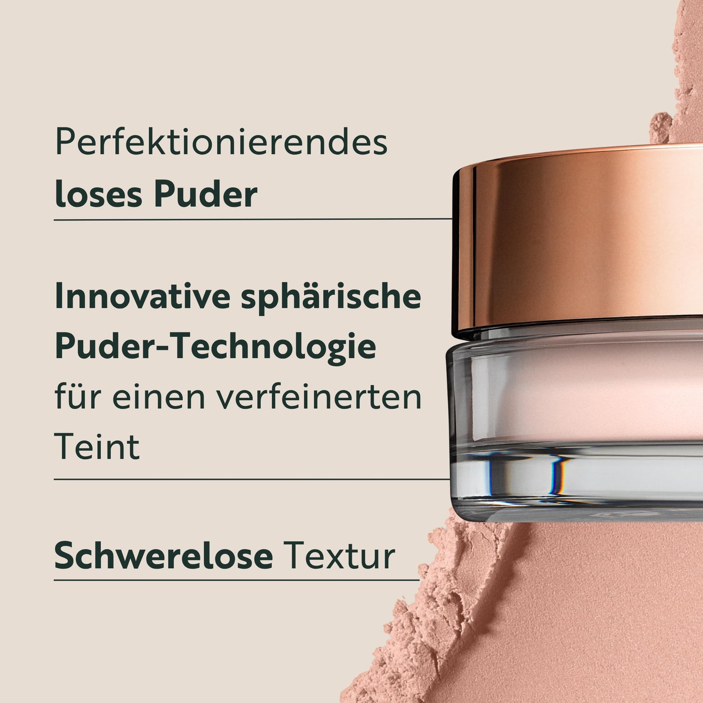 Magic Finish Setting Powder Final Touch Bare Skin (15g) – Perfektionierendes Puder für perfektes Make-up, mit Hyaluron 