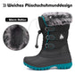 Mishansha Kinder Winterstiefel Gefüttert Wasserdichte Rutschfest Schneestiefel für Mädchen Jungen 