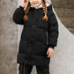 Wintermantel Mädchen Lang Daunenmantel, KODMNSW Warm Puffer Mantel Winterjacke mit Kapuze 