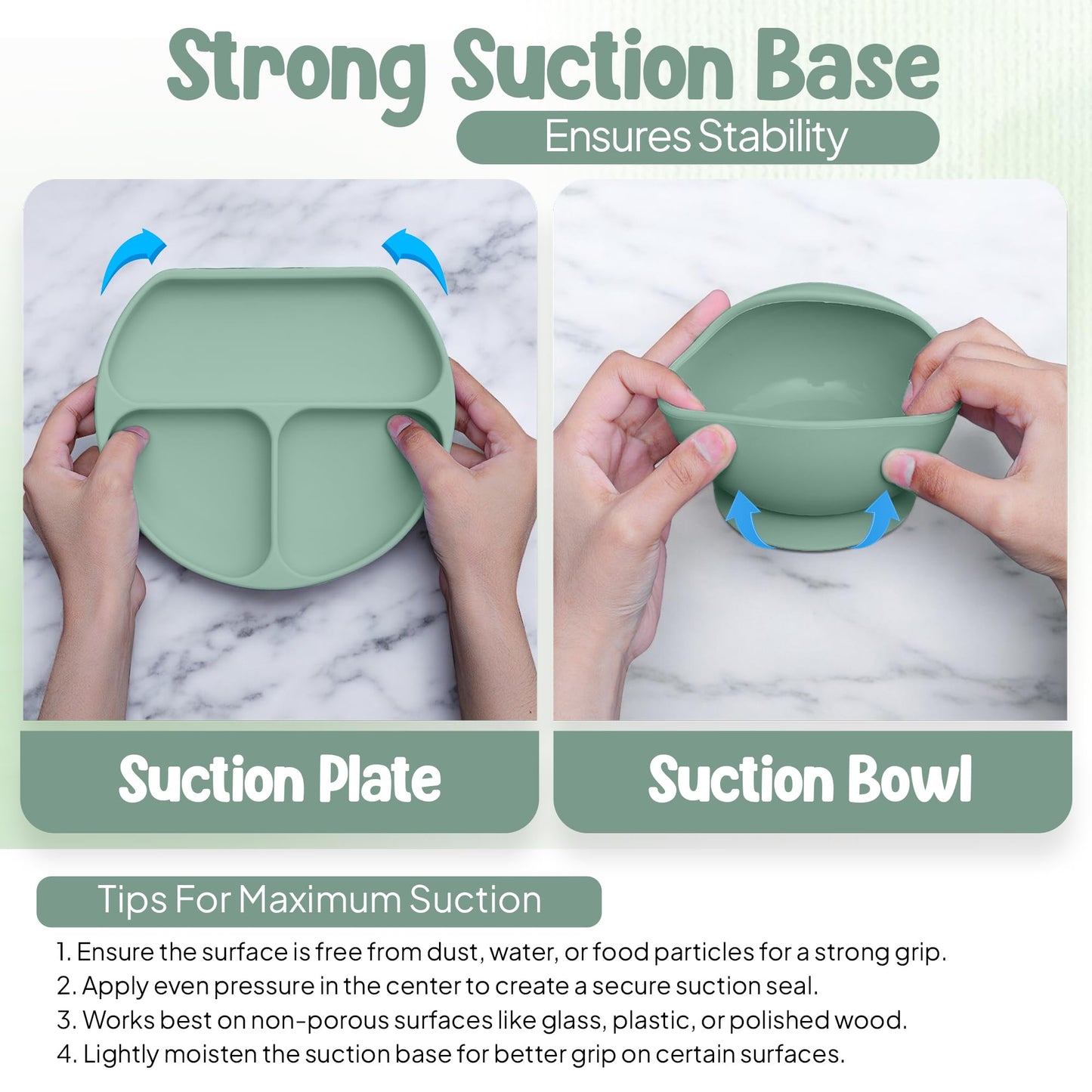 11-teiliges Babygeschirr-Set mit LED-Beleuchtung, Zubehör für Kleinkinder, Baby-Fütterungsset 