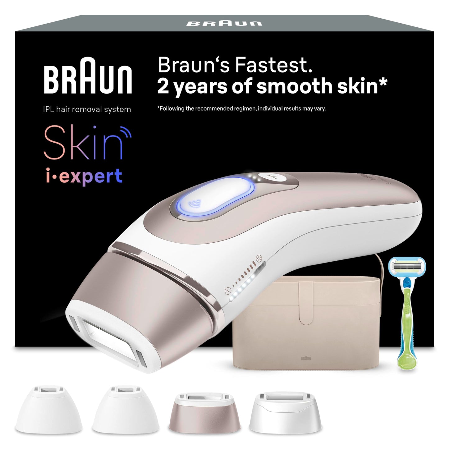 Braun Smart IPL 7 Skin i·expert – IPL Geräte Haarentfernung, Dauerhafte und Schmerzfreie Haarentfernung für Zuhause