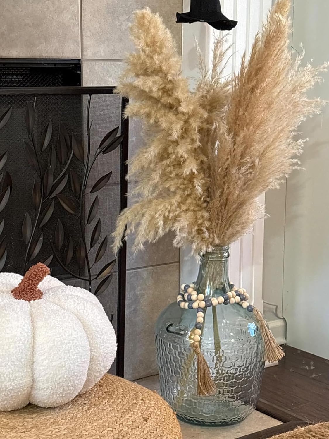 15 Stück 100cm Große, natürliche &amp; flauschige Trockenblumenstrauß Pampasgras 