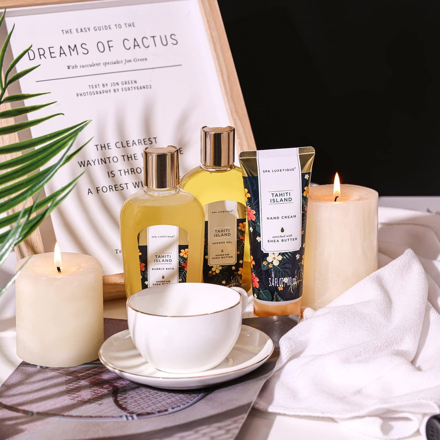 SPA LUXETIQUE Wellness Set für Frauen - 8tlg Rosenduft Bade Geschenkset für Frauen 