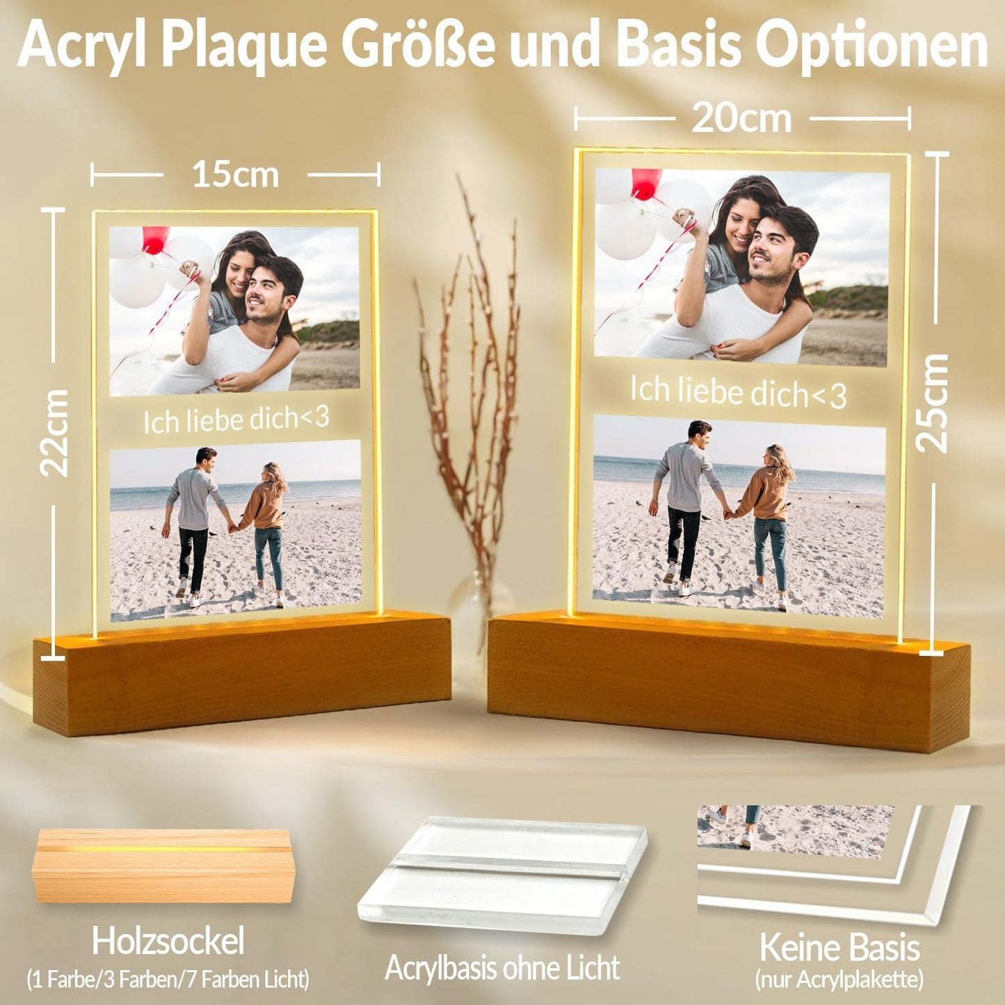 Personalisierte Geschenke für Freundin, Bilderrahmen mit Foto 