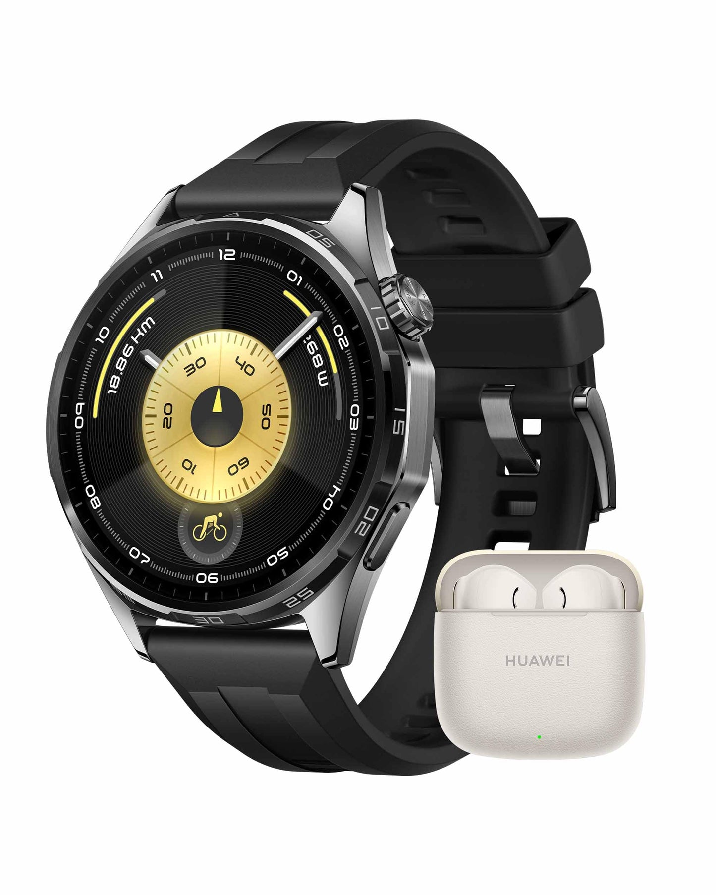 HUAWEI Watch GT 6 Pro Smartwatch, GPS, EKG, 1,47 Zoll AMOLED-Display, bis zu 21 Tage Akkulaufzeit, umfassende Fahrradfunktionen, über 100 Sportmodi, kompatibel mit Android und iOS 