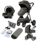 Reenborn 3-in-1 Kinderwagen, Buggy mit zwei umkehrbaren Schiebemodi, Kinderwagen mit Gestell aus Aluminiumlegierung, Babywagen, 3-in-1 Komplettset mit Ein-Klick-Faltmechanismus 