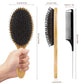 Haarbürste Holz Antistatische für Frauen Männer und Kinder, Eduzieren Frizz Massage Kopfhaut