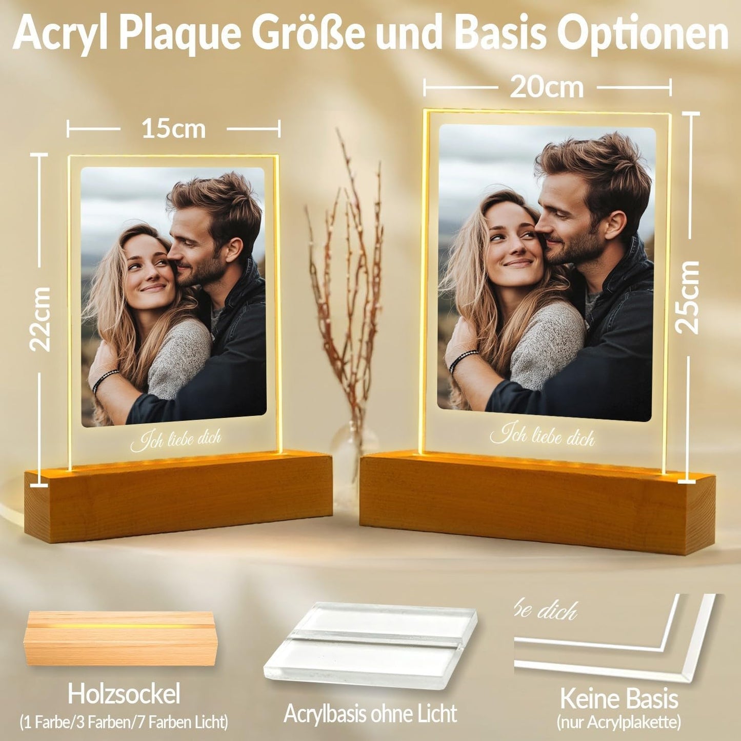 Personalisierte Geschenke für Freundin, Bilderrahmen mit Foto 