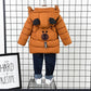 Linboo Winterjacke für Kinder und Jungen, warme Steppjacke, dicker Mantel, Baby-Wintermäntel 