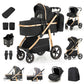 3-in-1 Kinderwagen-Set mit Sitz und faltbarem Babybett, verstellbare Liegeposition, bis 15 kg, 0-3 Jahre 