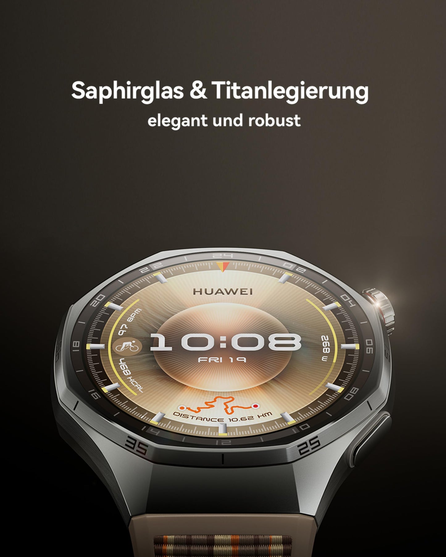 HUAWEI Watch GT 6 Pro Smartwatch, GPS, EKG, 1,47 Zoll AMOLED-Display, bis zu 21 Tage Akkulaufzeit, umfassende Fahrradfunktionen, über 100 Sportmodi, kompatibel mit Android und iOS 