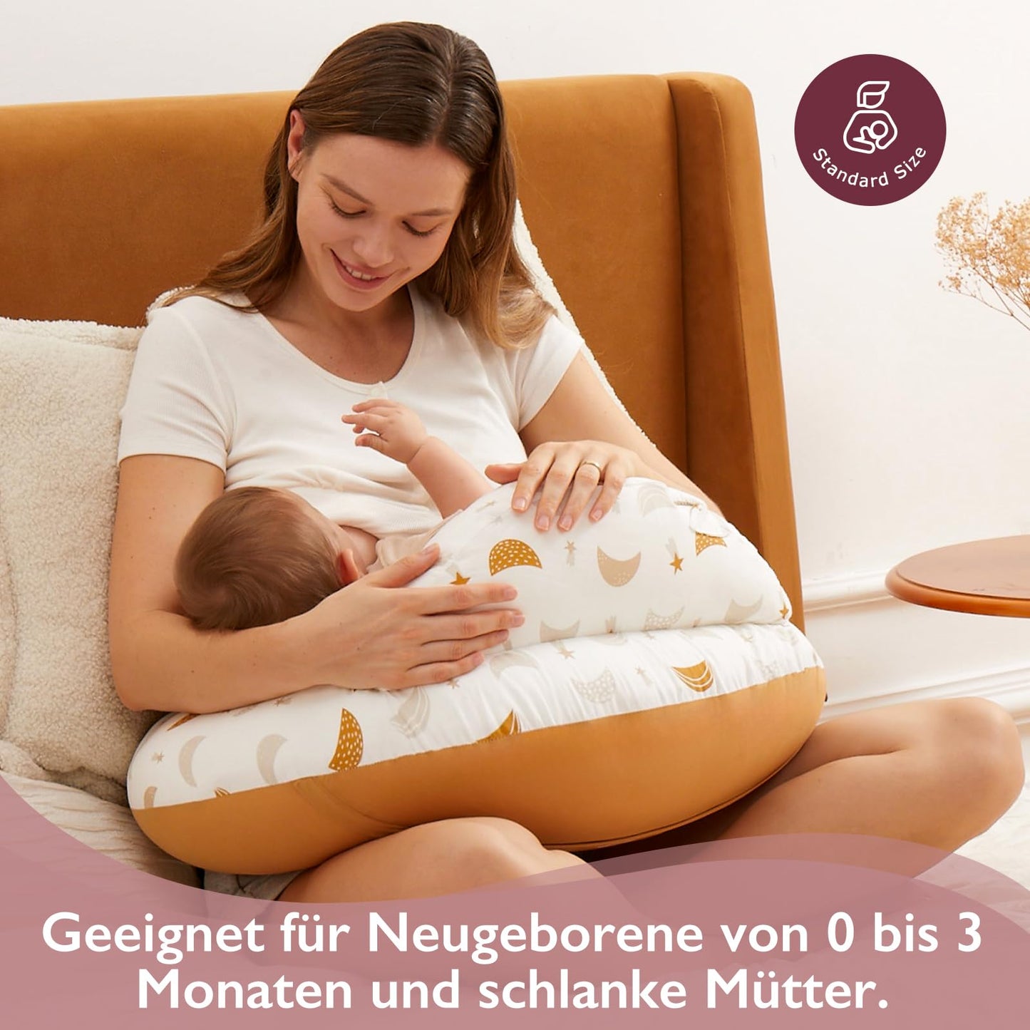 Stillkissen, Stillkissen mit Sicherheitsrand – Ergonomisches Still- und Positionierungskissen 