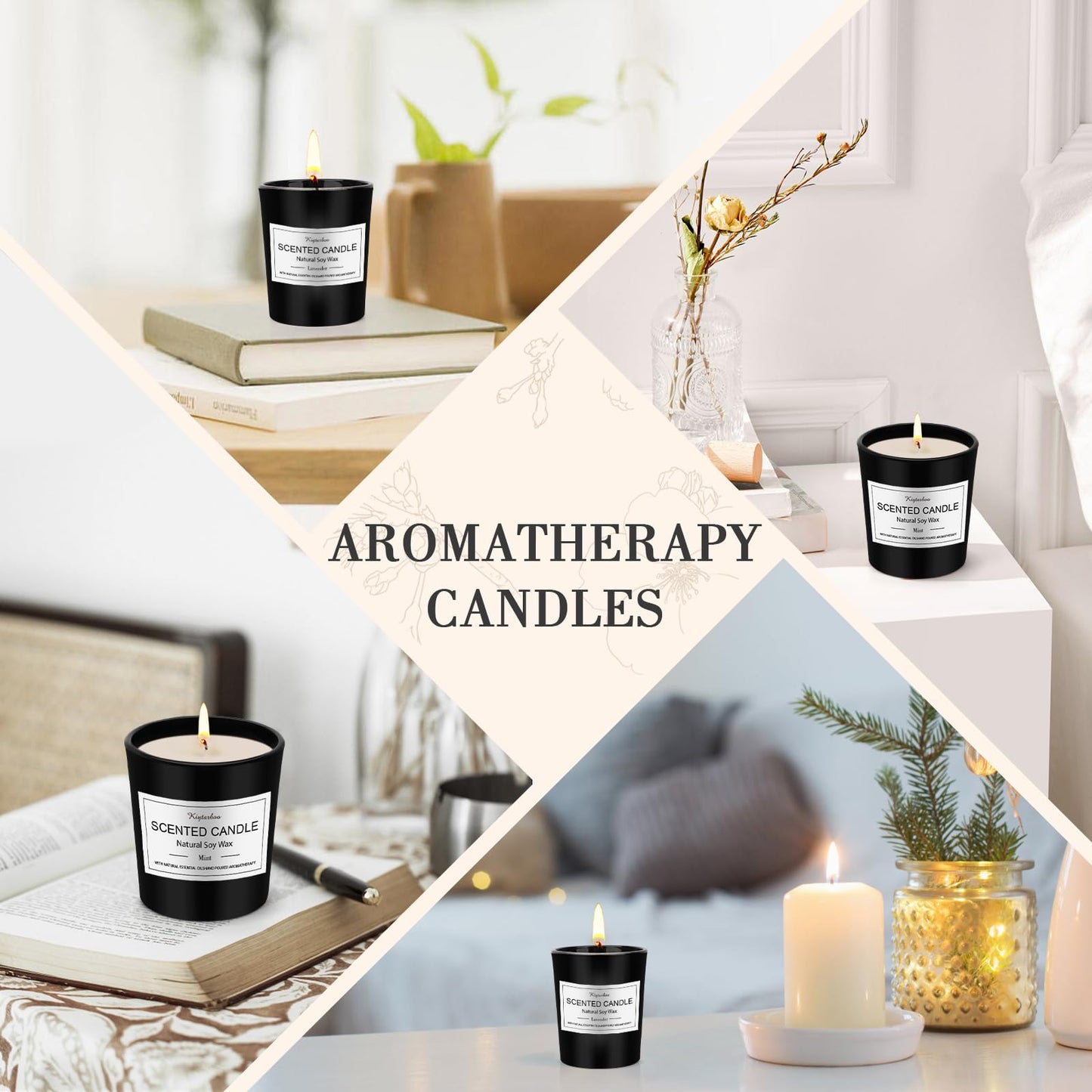 Kerze Duftkerzen im Glas | Duftkerze Geschenkset aus 12 Düft Kerze mit 180 Stunden langer Brenndauer &amp; Sojawachs Duftkerze Set 