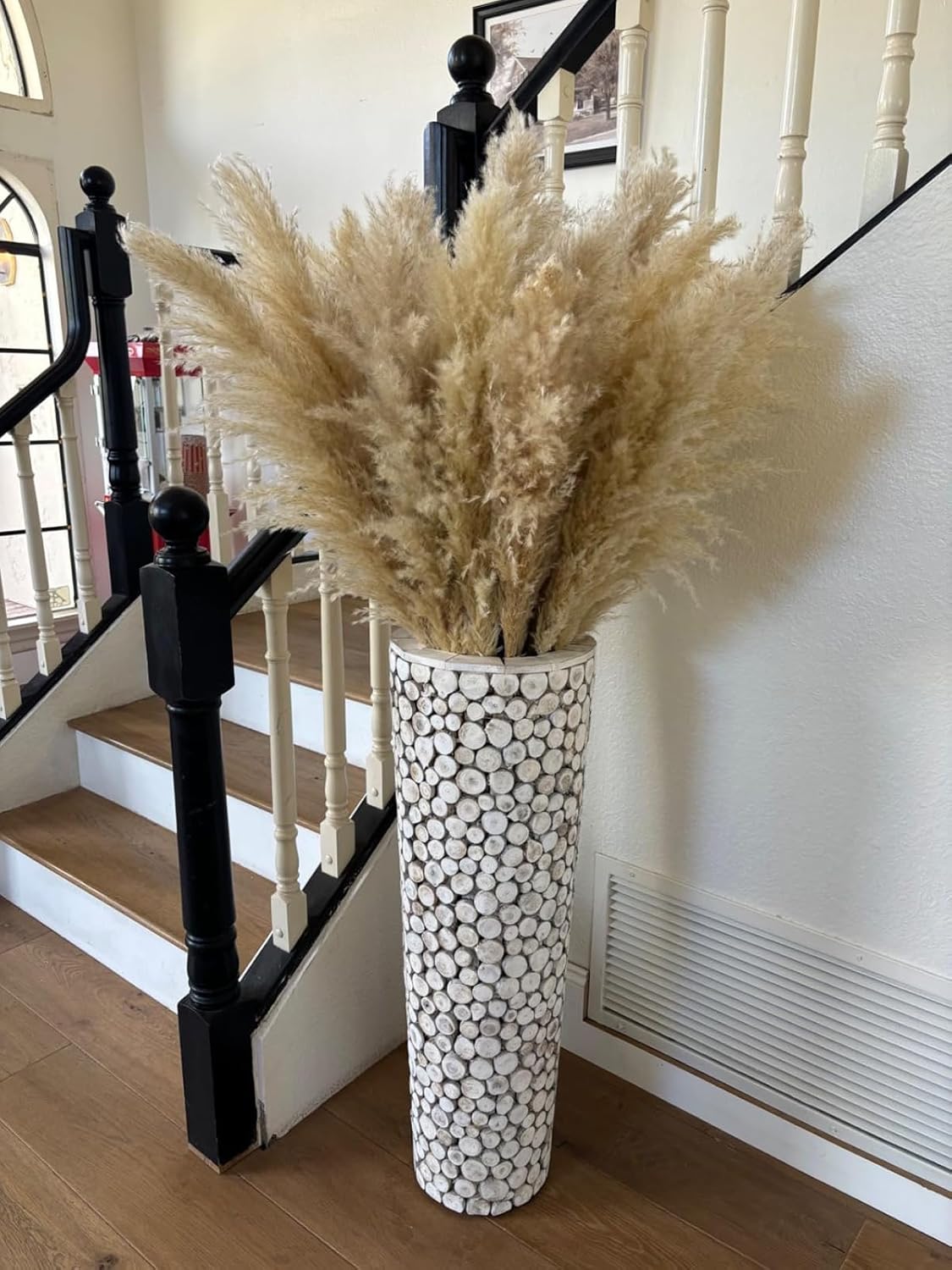 15 Stück 100cm Große, natürliche &amp; flauschige Trockenblumenstrauß Pampasgras 