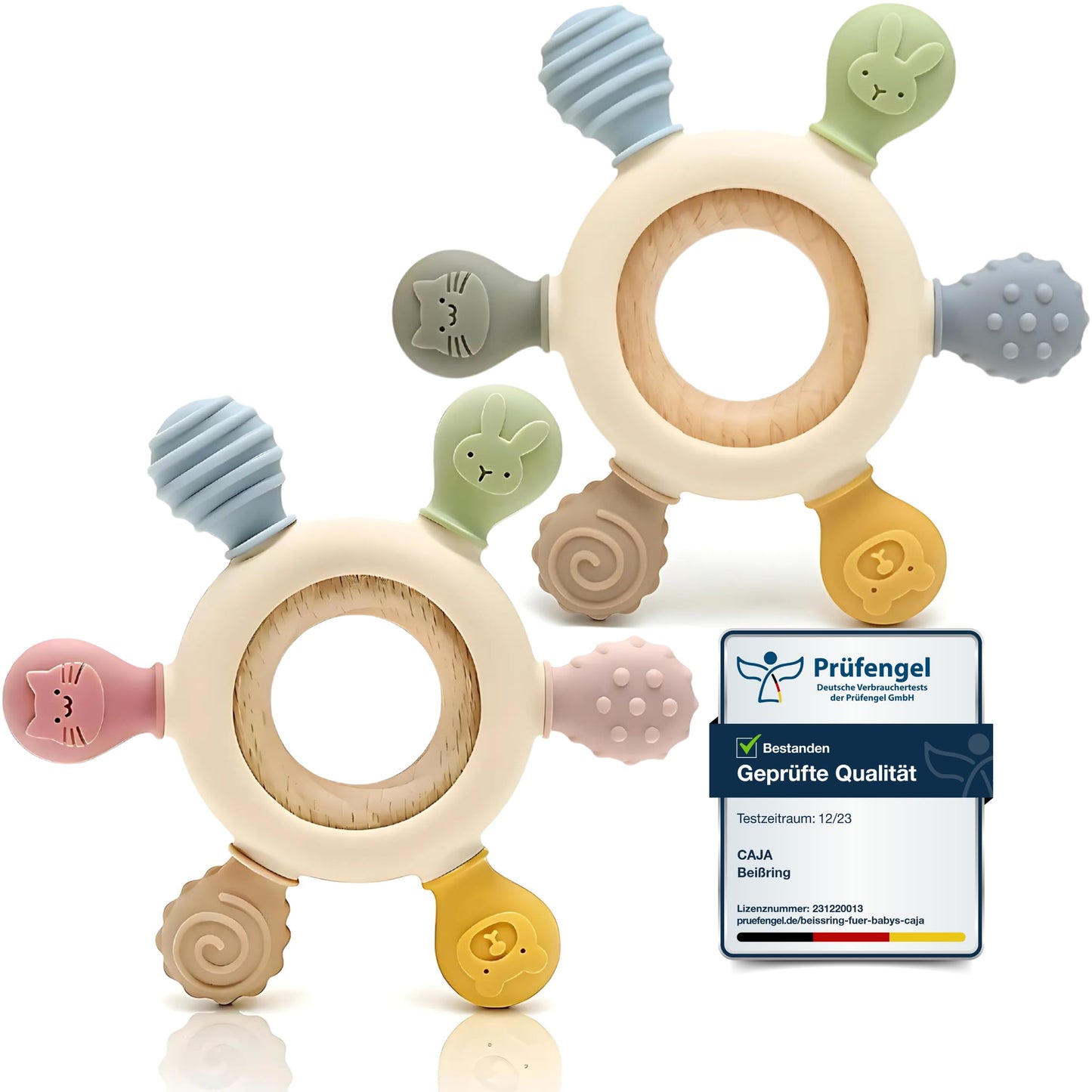 Beißring für Babys – Beißspielzeug – Zahnungshilfe 