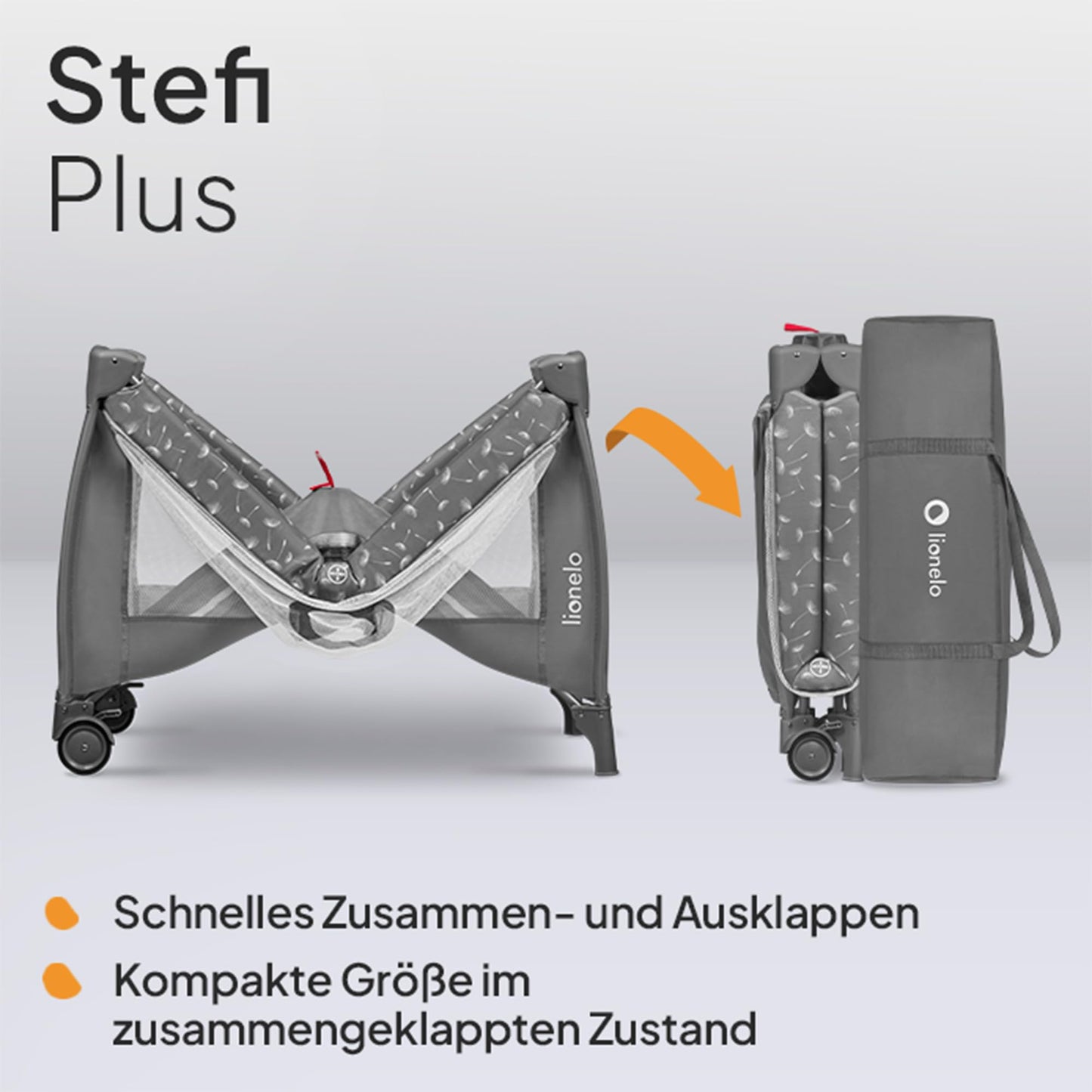 Reisebett bis 15 kg Babybett Kinderreisebett mit Matratze Seitlicher Eingang mit Reißverschluss 