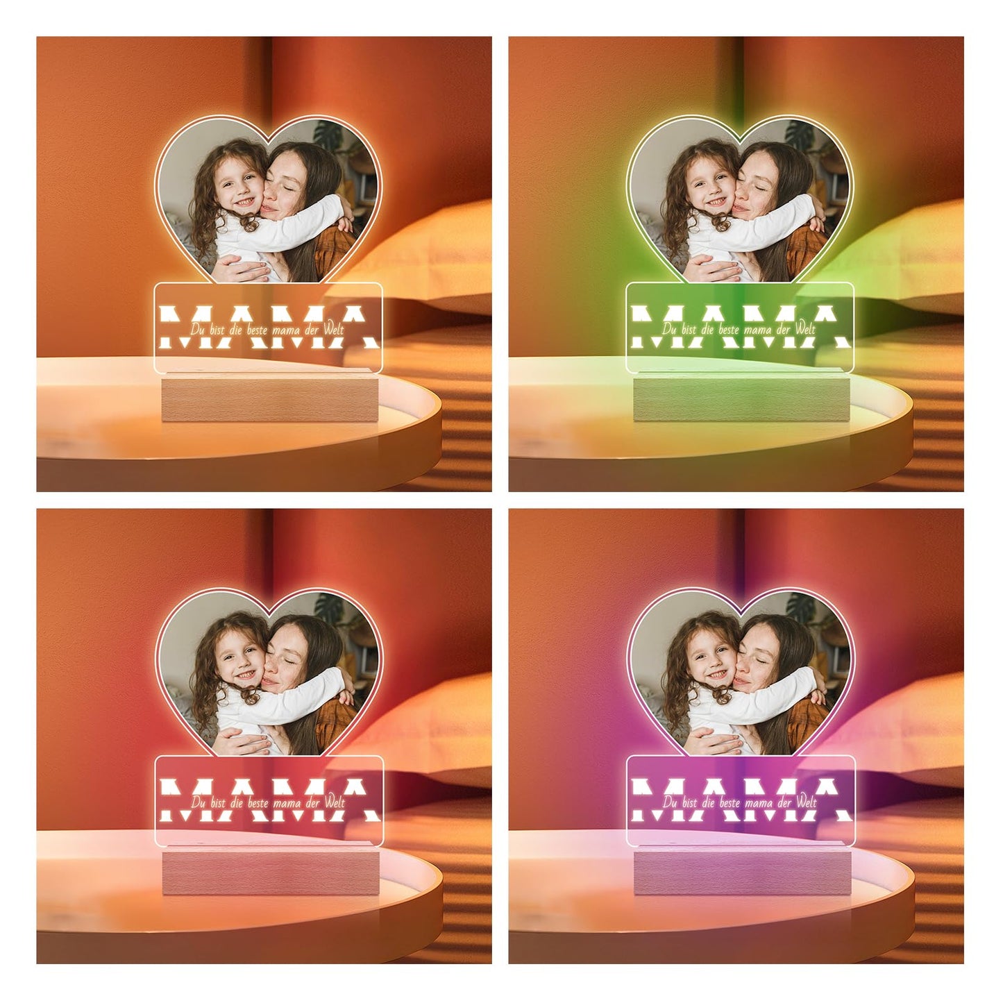 Cadeaux de Noël personnalisés pour femmes et hommes, cadre photo avec photo, cadeaux photo