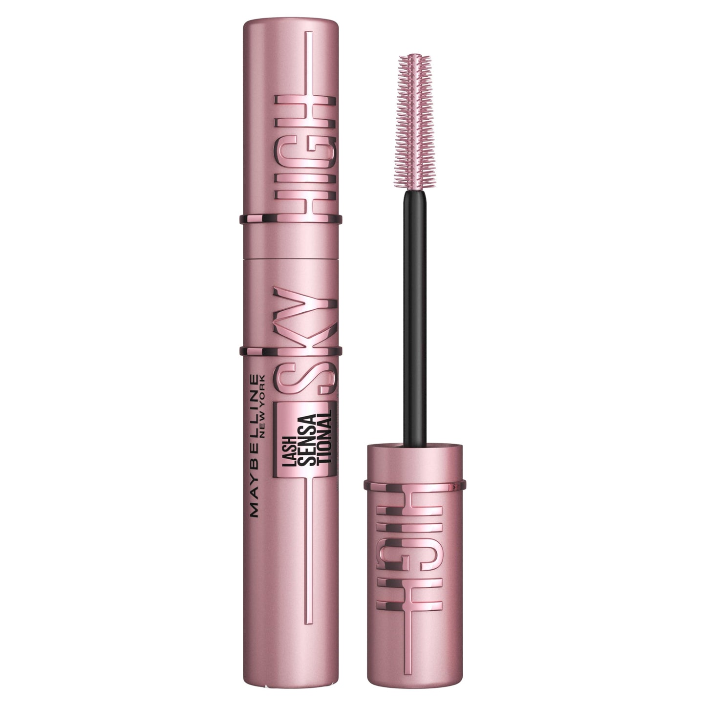 Maybelline New York Sky High Schwarze Wimperntusche für extrem lange Wimpern und Volumen, Sky High Mascara 