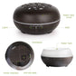 Aroma Diffuser Luftbefeuchter 550ml mit Fernbedienung, Ultraschall Vernebler Duftlampe Öl Diffusor mit 7 Farben LED 
