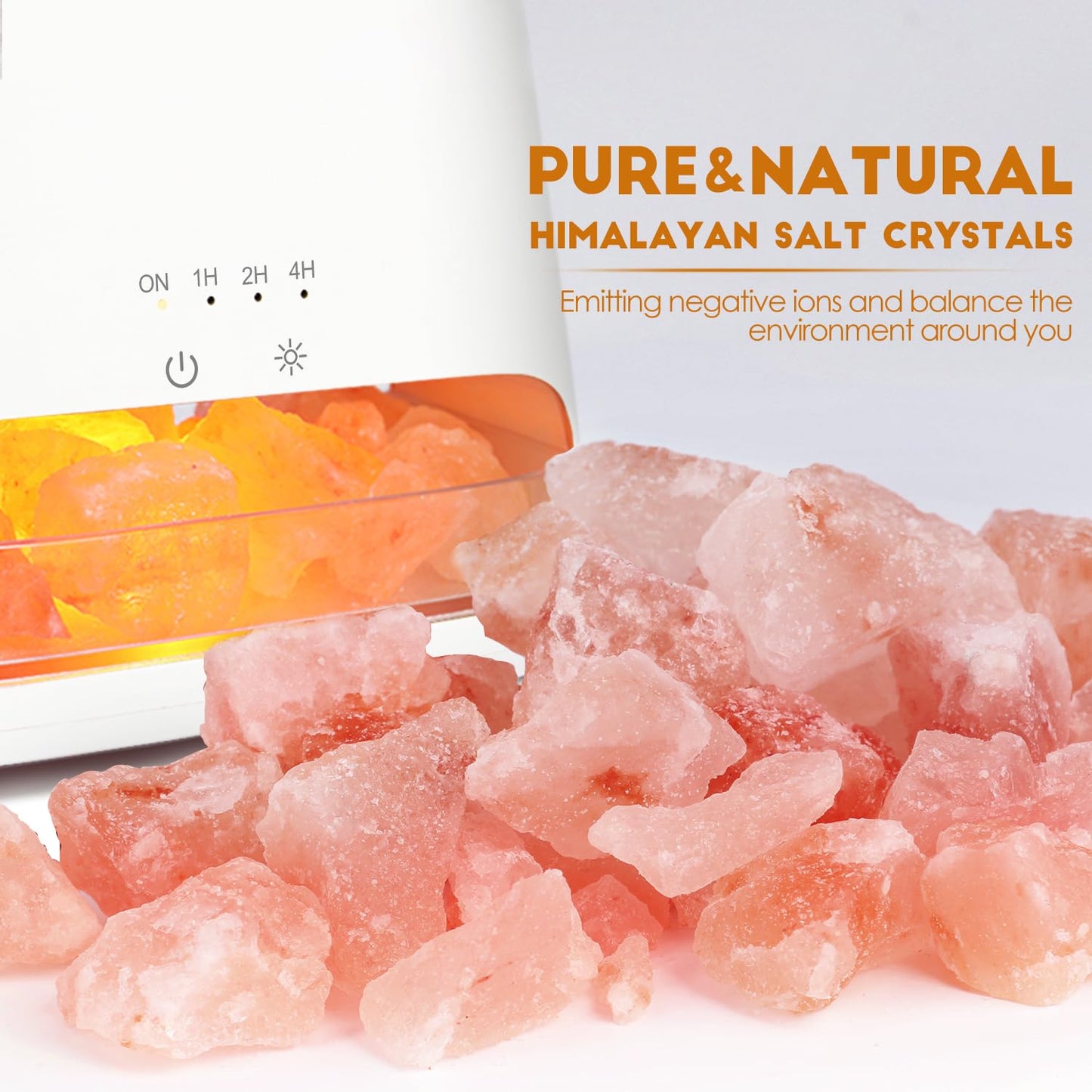 2-in-1 Aroma-Diffusor &amp; Salz-Serie Pakistan Light, Flammeneffekt für ätherische Öle, Luftbefeuchter mit 3 Helligkeitsstufen, 150 ml