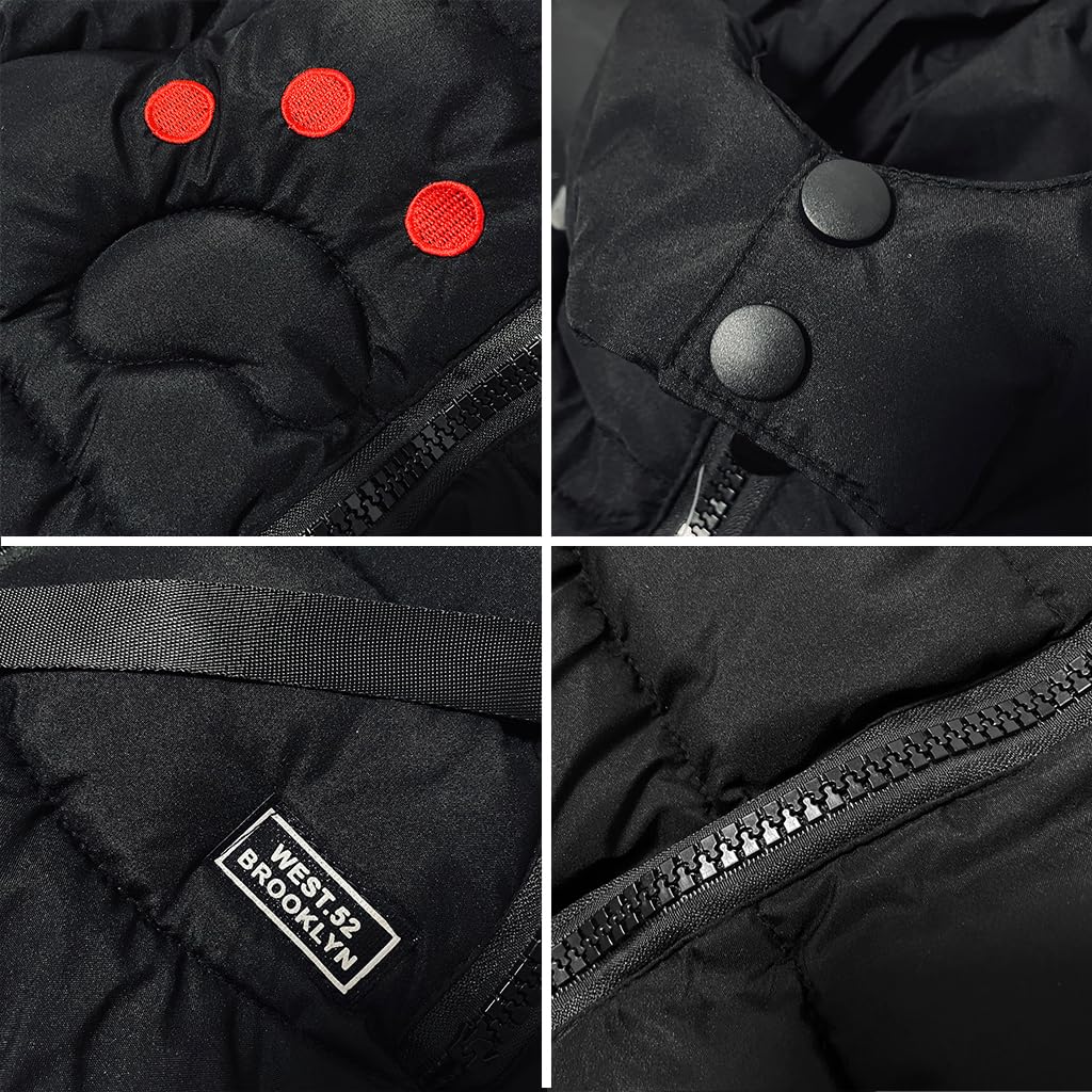 Linboo Winterjacke für Kinder und Jungen, warme Steppjacke, dicker Mantel, Baby-Wintermäntel 