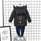 Linboo Winterjacke für Kinder und Jungen, warme Steppjacke, dicker Mantel, Baby-Wintermäntel 