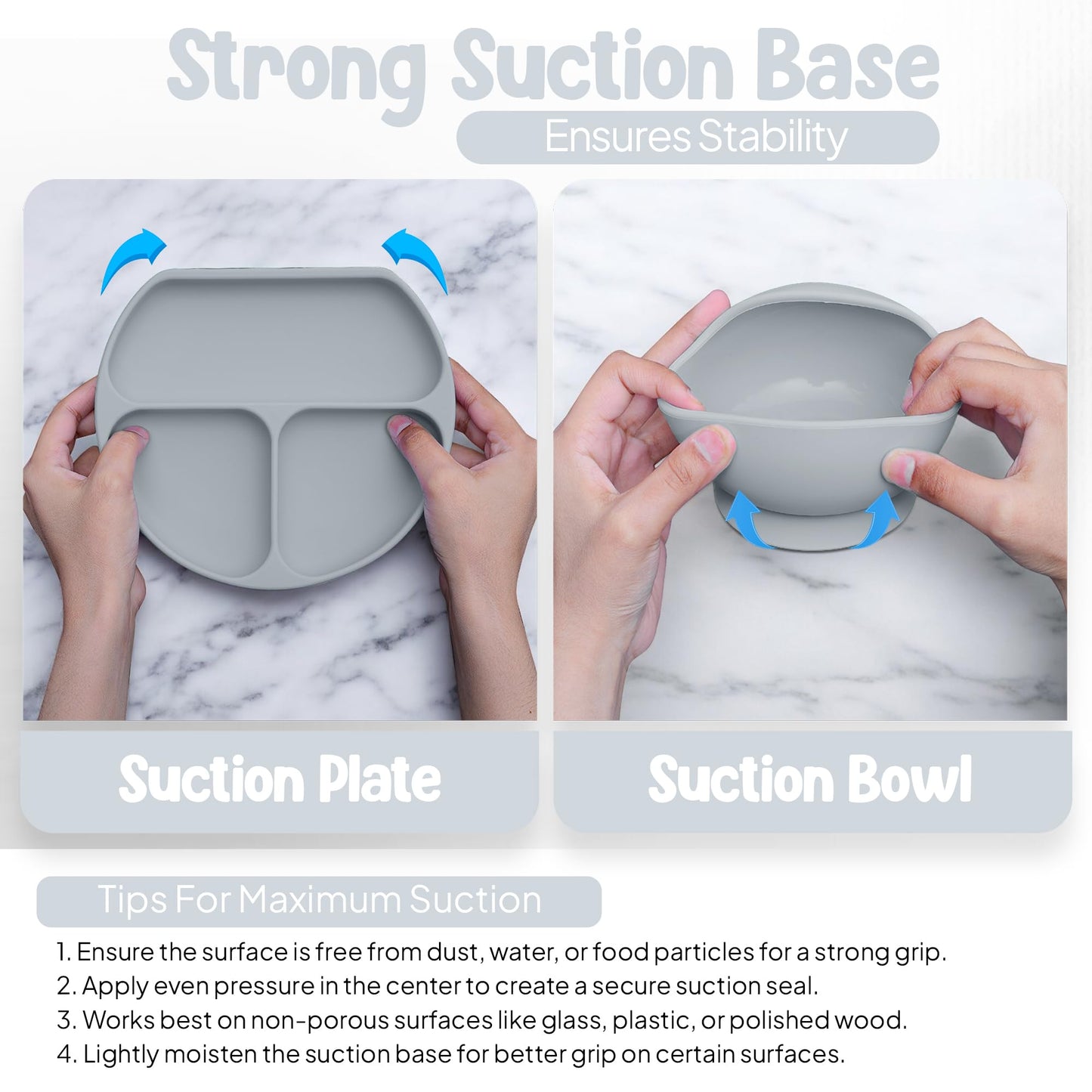 11-teiliges Babygeschirr-Set mit LED-Beleuchtung, Zubehör für Kleinkinder, Baby-Fütterungsset 