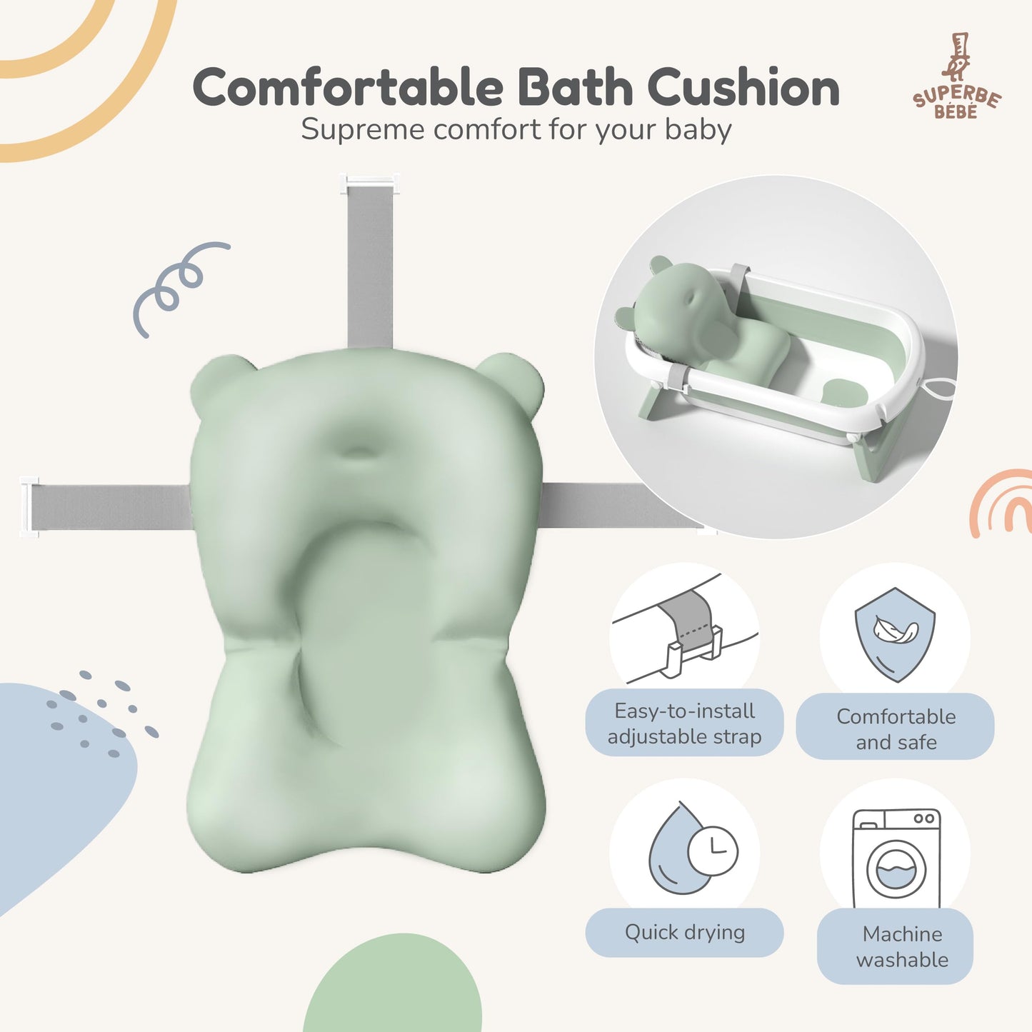 Faltbar Baby Badewanne Mit Rutschfestem Badewannensitz