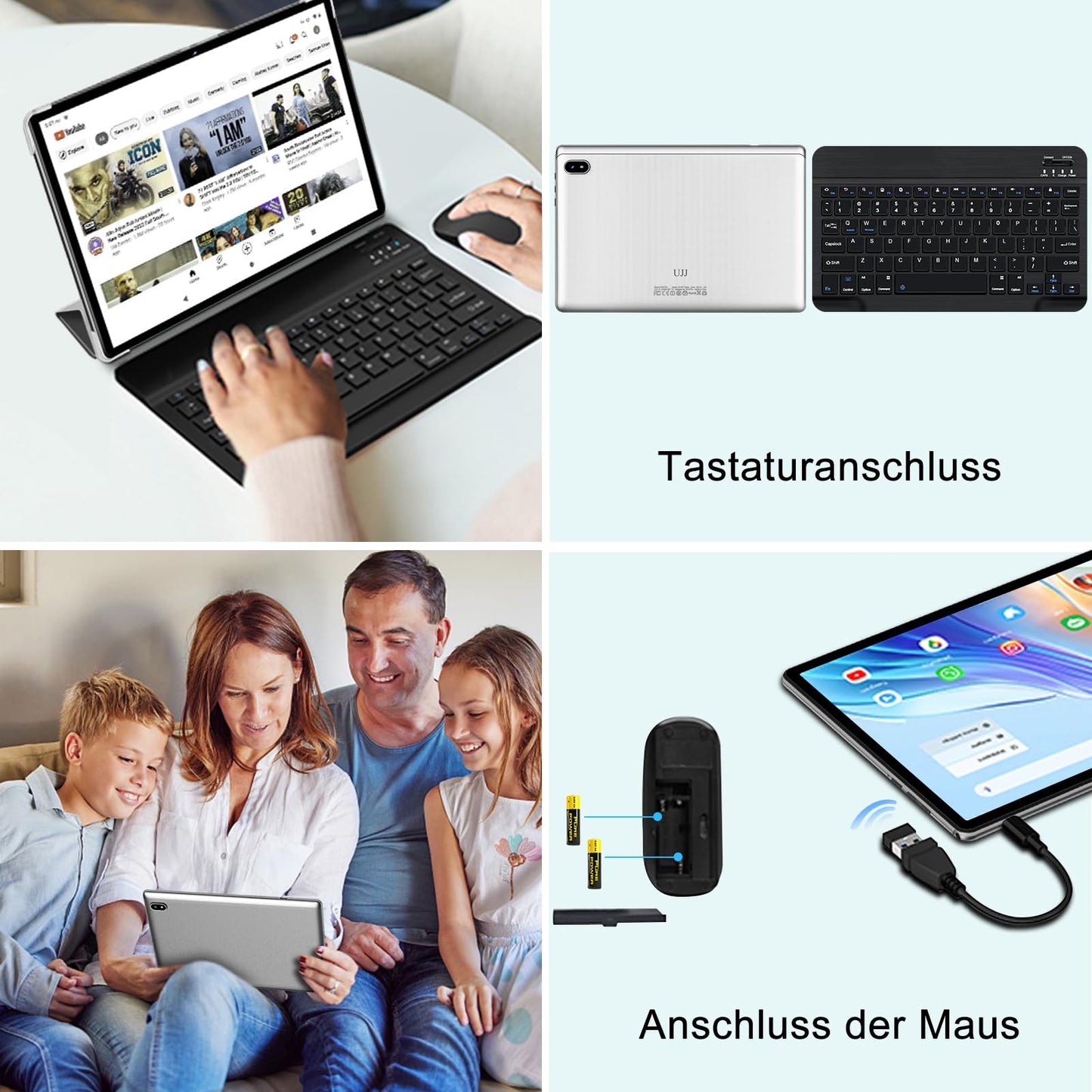 11-Zoll-Android-Tablet mit 24 GB RAM, 256 GB ROM, TF 1 TB, Octa-Core-Prozessor, GMS, 5G, WiFi 6 und Bluetooth 5.0 